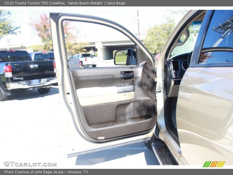 Sandy Beach Metallic / Sand Beige 2010 Toyota Tundra TRD CrewMax