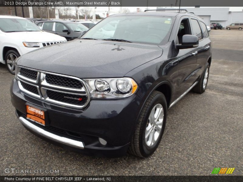 Maximum Steel Metallic / Black 2013 Dodge Durango Crew AWD
