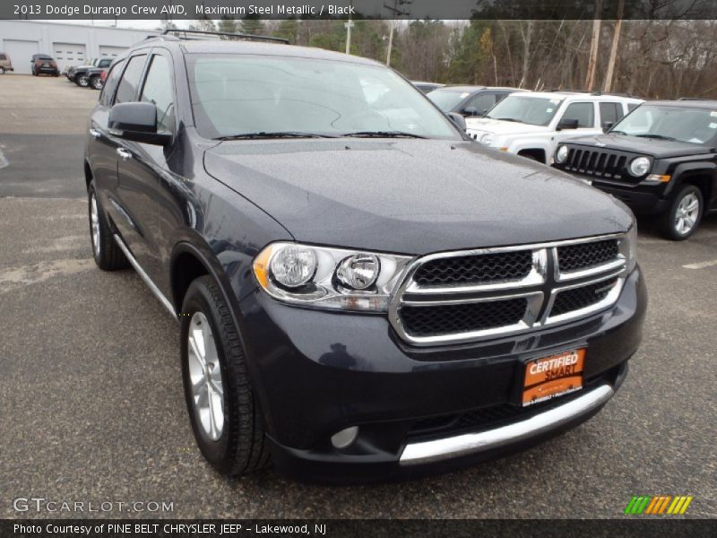 Maximum Steel Metallic / Black 2013 Dodge Durango Crew AWD