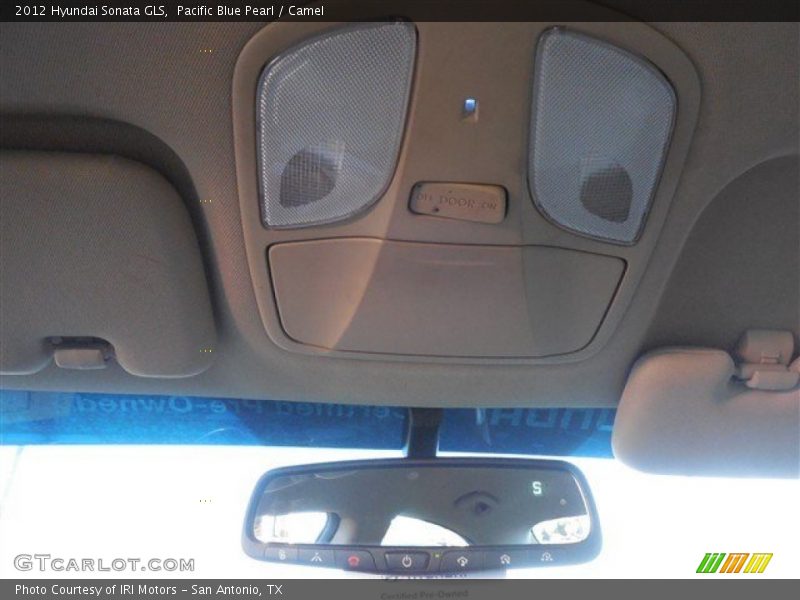 Pacific Blue Pearl / Camel 2012 Hyundai Sonata GLS
