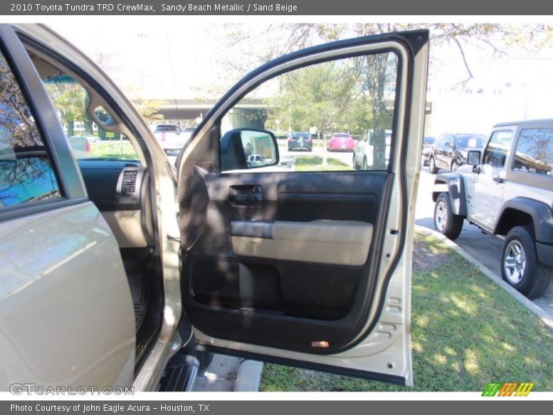 Sandy Beach Metallic / Sand Beige 2010 Toyota Tundra TRD CrewMax