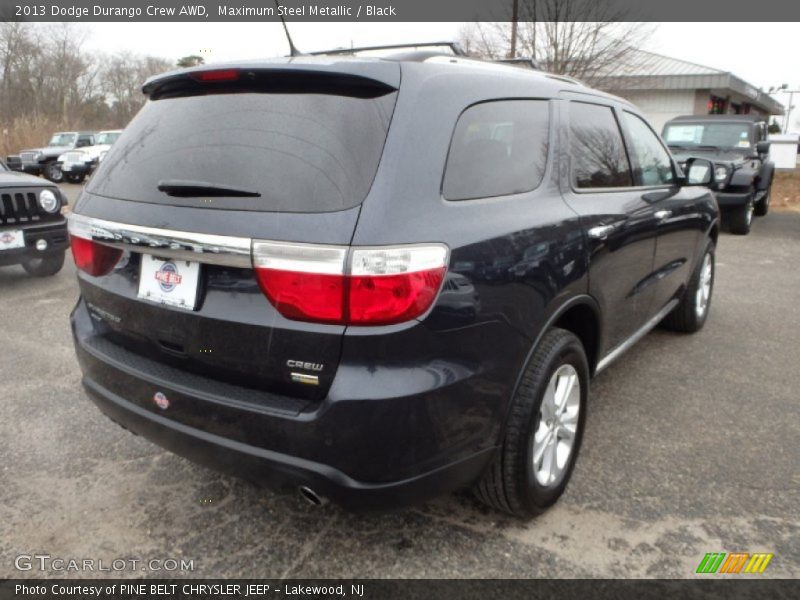 Maximum Steel Metallic / Black 2013 Dodge Durango Crew AWD