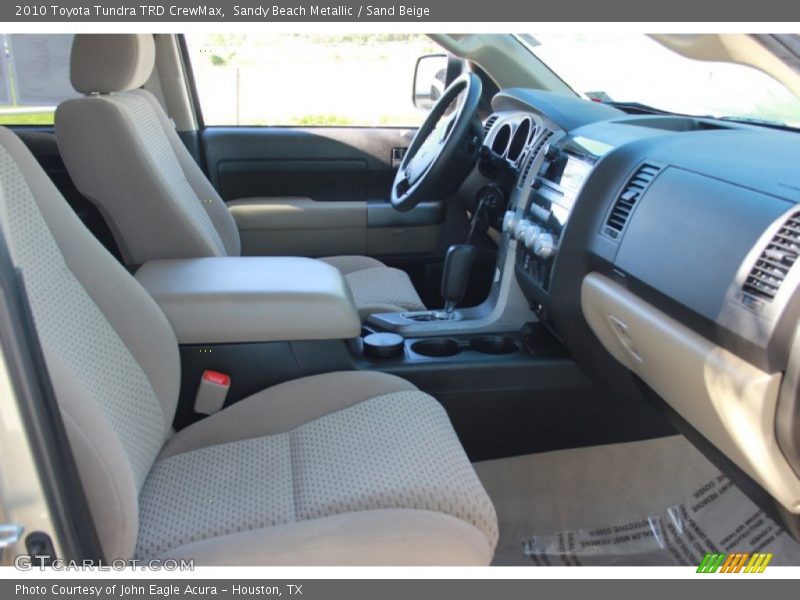 Sandy Beach Metallic / Sand Beige 2010 Toyota Tundra TRD CrewMax