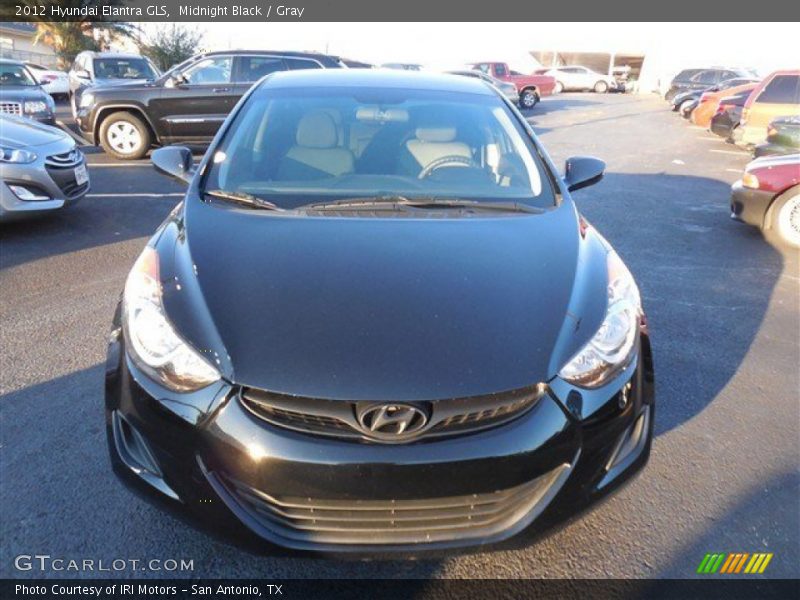 Midnight Black / Gray 2012 Hyundai Elantra GLS