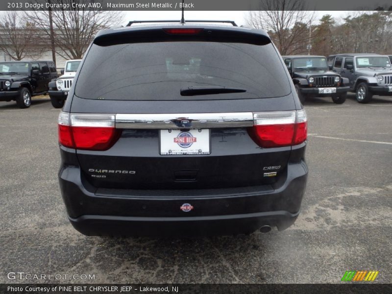 Maximum Steel Metallic / Black 2013 Dodge Durango Crew AWD
