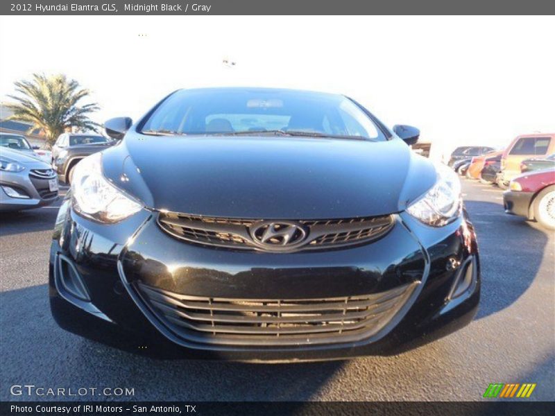Midnight Black / Gray 2012 Hyundai Elantra GLS