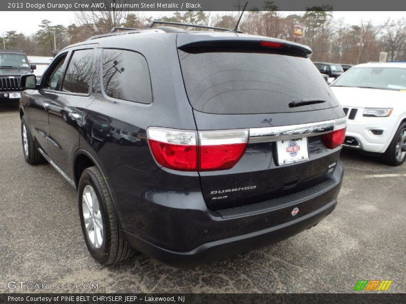 Maximum Steel Metallic / Black 2013 Dodge Durango Crew AWD