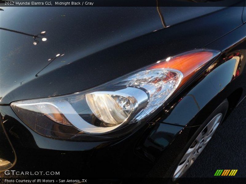 Midnight Black / Gray 2012 Hyundai Elantra GLS