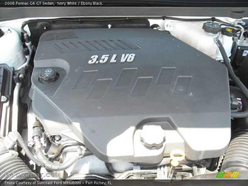Ivory White / Ebony Black 2008 Pontiac G6 GT Sedan