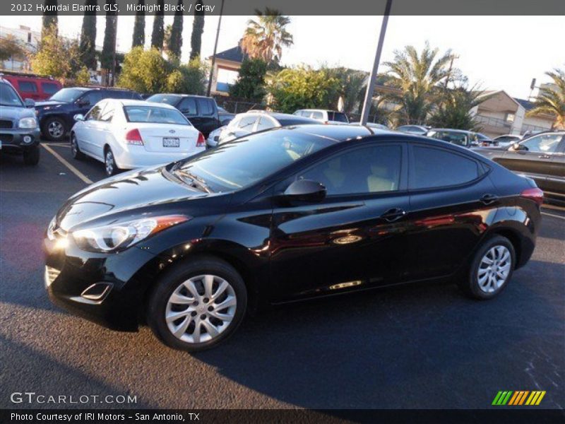 Midnight Black / Gray 2012 Hyundai Elantra GLS