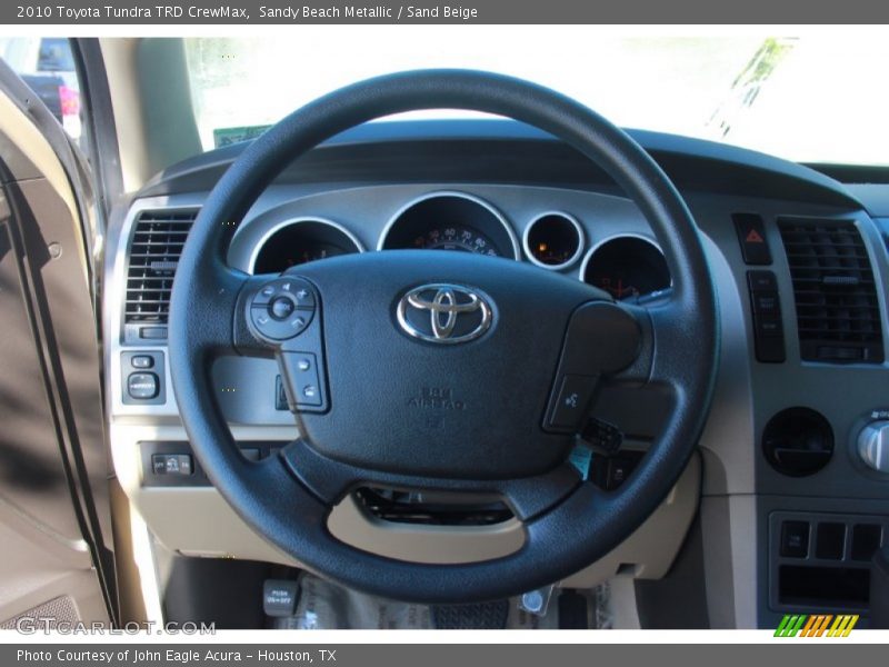 Sandy Beach Metallic / Sand Beige 2010 Toyota Tundra TRD CrewMax