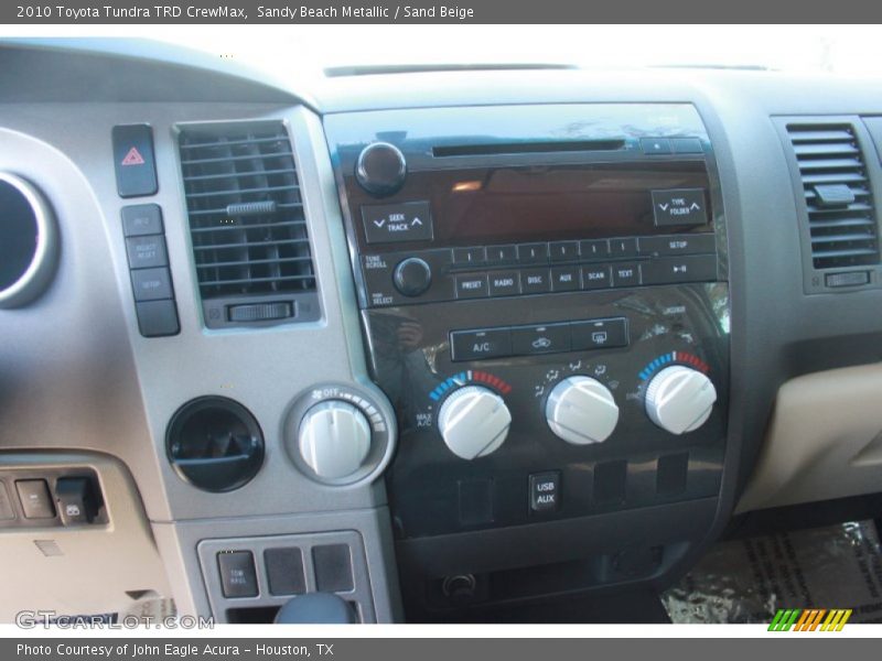 Sandy Beach Metallic / Sand Beige 2010 Toyota Tundra TRD CrewMax