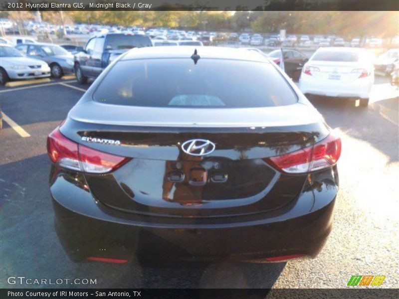 Midnight Black / Gray 2012 Hyundai Elantra GLS