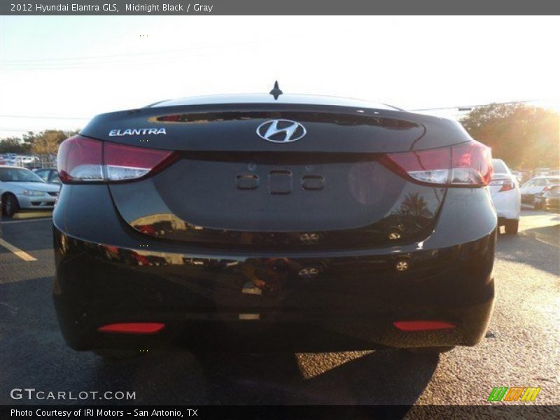 Midnight Black / Gray 2012 Hyundai Elantra GLS