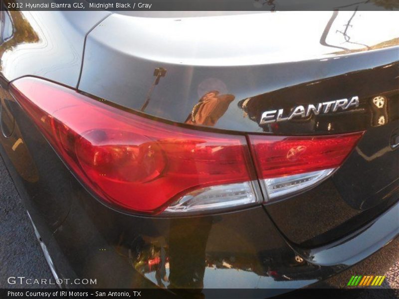 Midnight Black / Gray 2012 Hyundai Elantra GLS