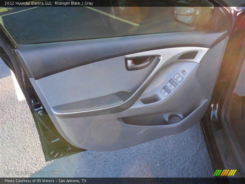 Midnight Black / Gray 2012 Hyundai Elantra GLS