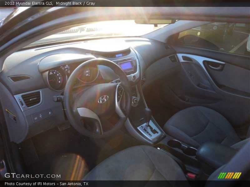 Midnight Black / Gray 2012 Hyundai Elantra GLS