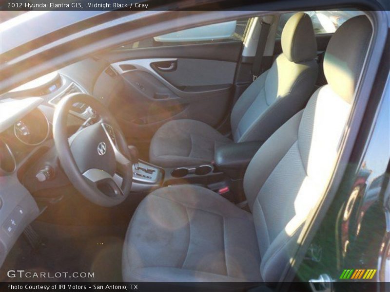 Midnight Black / Gray 2012 Hyundai Elantra GLS