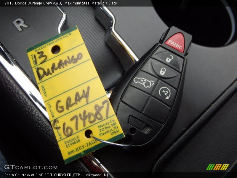 Maximum Steel Metallic / Black 2013 Dodge Durango Crew AWD