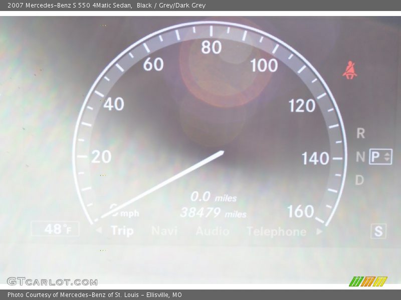 Black / Grey/Dark Grey 2007 Mercedes-Benz S 550 4Matic Sedan