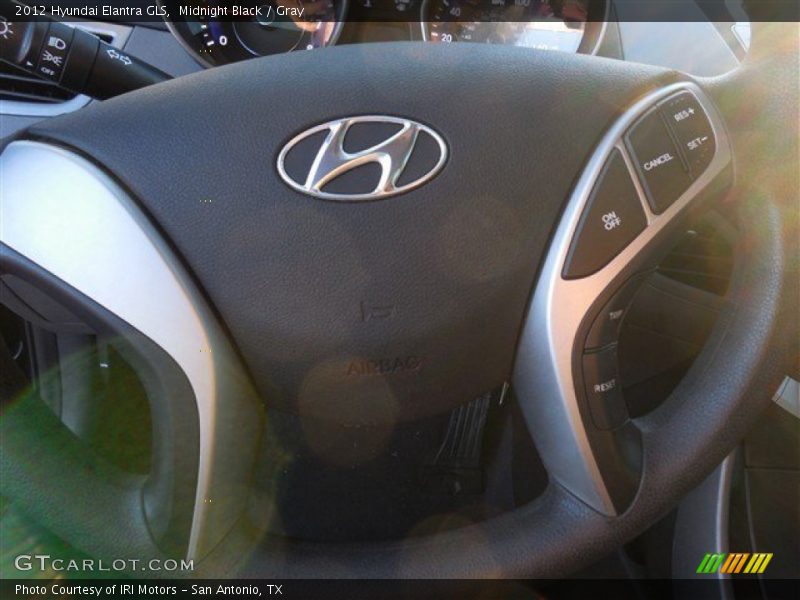 Midnight Black / Gray 2012 Hyundai Elantra GLS