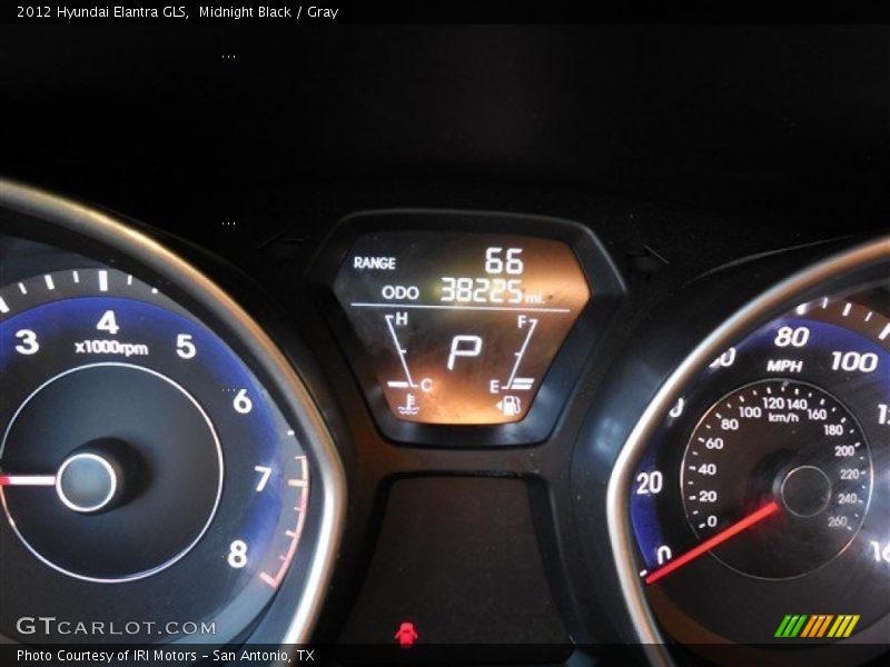 Midnight Black / Gray 2012 Hyundai Elantra GLS