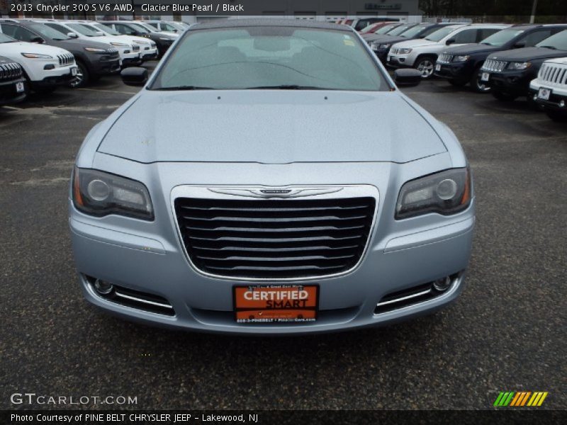 Glacier Blue Pearl / Black 2013 Chrysler 300 S V6 AWD