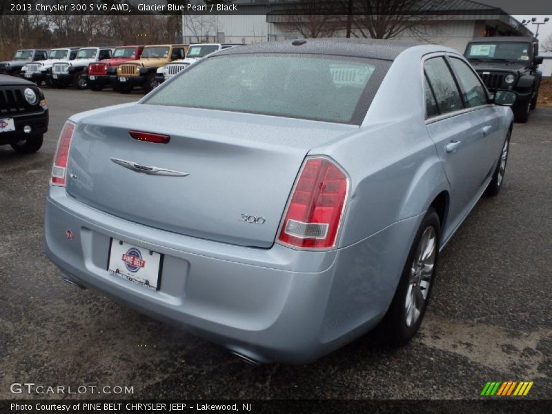 Glacier Blue Pearl / Black 2013 Chrysler 300 S V6 AWD