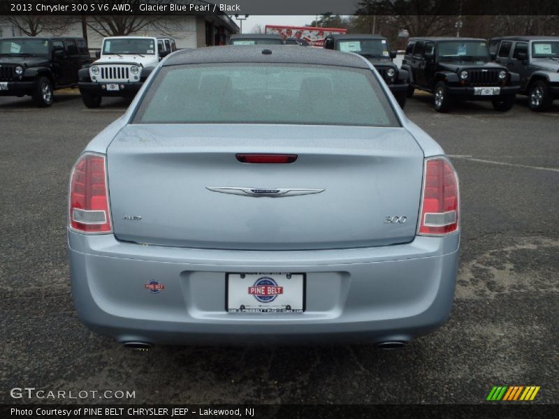 Glacier Blue Pearl / Black 2013 Chrysler 300 S V6 AWD