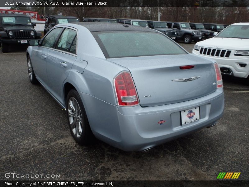 Glacier Blue Pearl / Black 2013 Chrysler 300 S V6 AWD