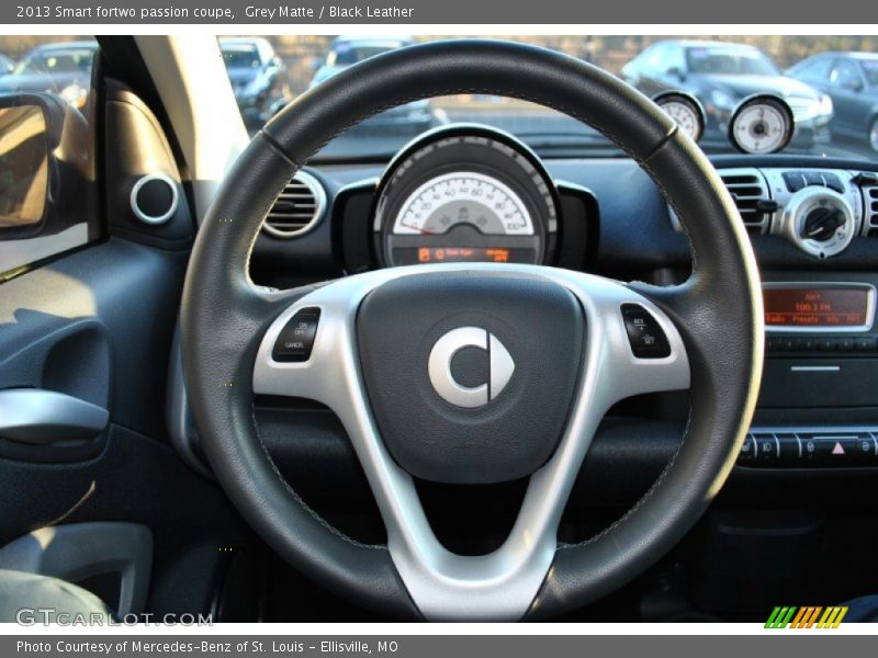 Grey Matte / Black Leather 2013 Smart fortwo passion coupe