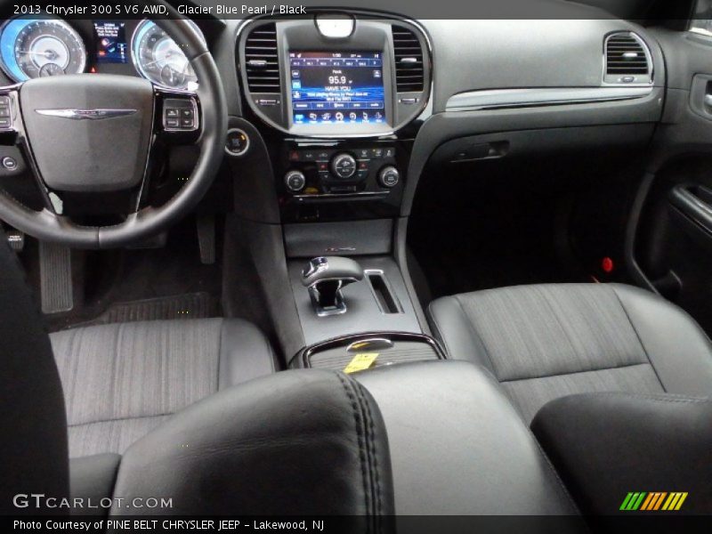 Glacier Blue Pearl / Black 2013 Chrysler 300 S V6 AWD