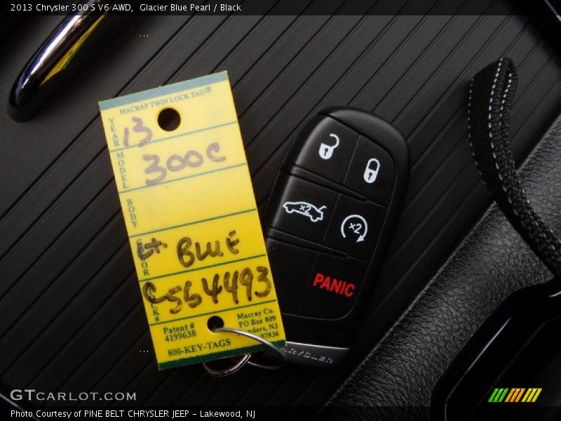 Glacier Blue Pearl / Black 2013 Chrysler 300 S V6 AWD