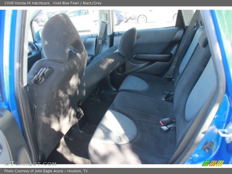 Vivid Blue Pearl / Black/Grey 2008 Honda Fit Hatchback