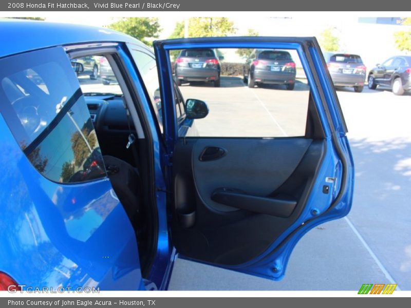 Vivid Blue Pearl / Black/Grey 2008 Honda Fit Hatchback