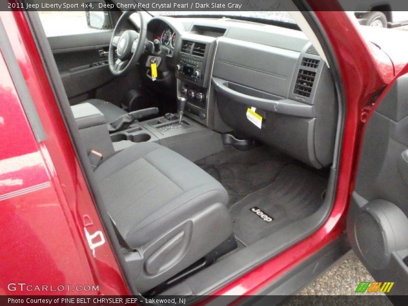 Deep Cherry Red Crystal Pearl / Dark Slate Gray 2011 Jeep Liberty Sport 4x4