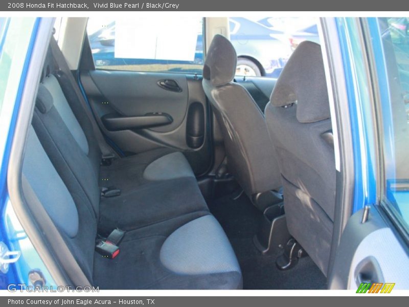 Vivid Blue Pearl / Black/Grey 2008 Honda Fit Hatchback