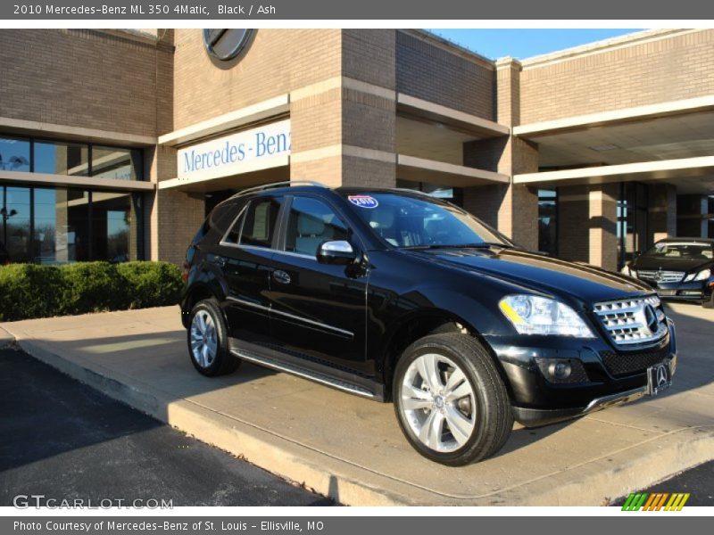 Black / Ash 2010 Mercedes-Benz ML 350 4Matic