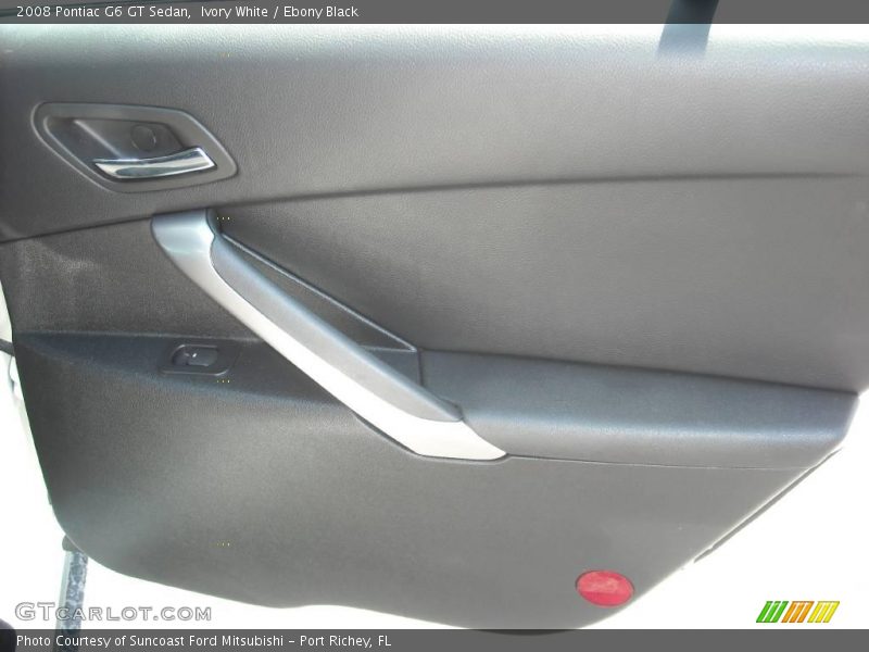 Ivory White / Ebony Black 2008 Pontiac G6 GT Sedan