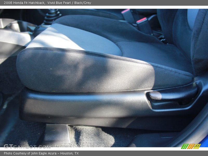 Vivid Blue Pearl / Black/Grey 2008 Honda Fit Hatchback