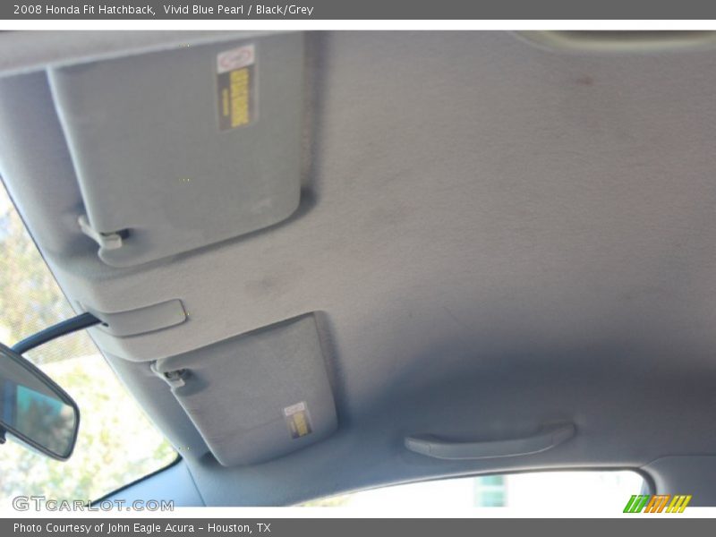 Vivid Blue Pearl / Black/Grey 2008 Honda Fit Hatchback