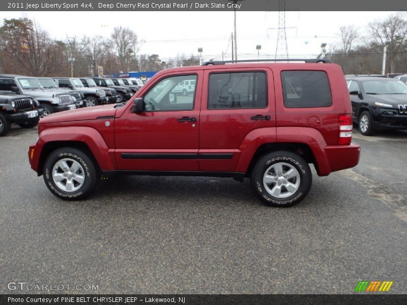 Deep Cherry Red Crystal Pearl / Dark Slate Gray 2011 Jeep Liberty Sport 4x4