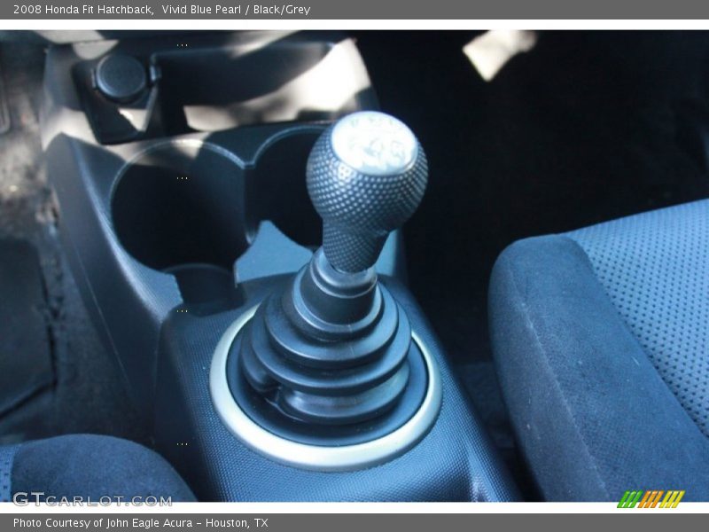 Vivid Blue Pearl / Black/Grey 2008 Honda Fit Hatchback