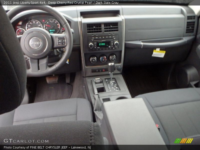 Deep Cherry Red Crystal Pearl / Dark Slate Gray 2011 Jeep Liberty Sport 4x4