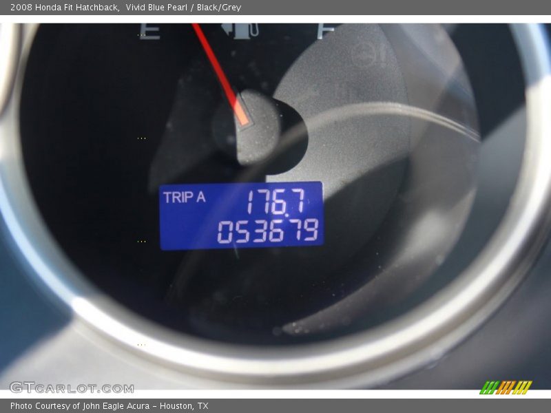 Vivid Blue Pearl / Black/Grey 2008 Honda Fit Hatchback