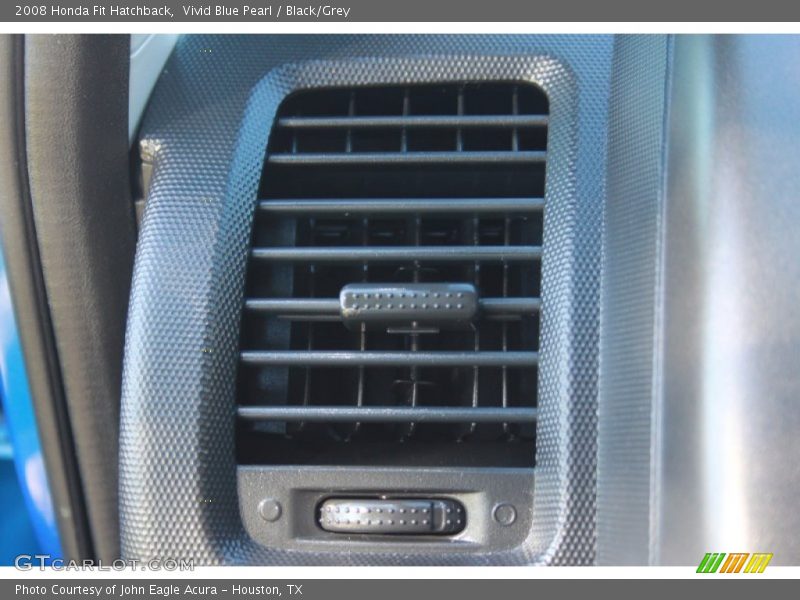 Vivid Blue Pearl / Black/Grey 2008 Honda Fit Hatchback