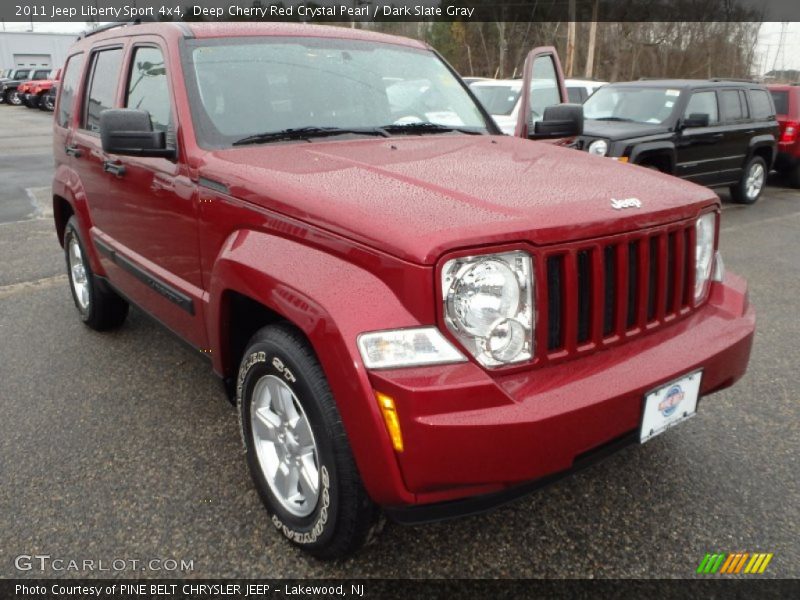 Deep Cherry Red Crystal Pearl / Dark Slate Gray 2011 Jeep Liberty Sport 4x4