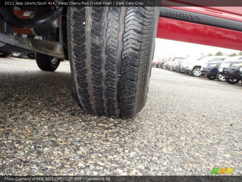 Deep Cherry Red Crystal Pearl / Dark Slate Gray 2011 Jeep Liberty Sport 4x4