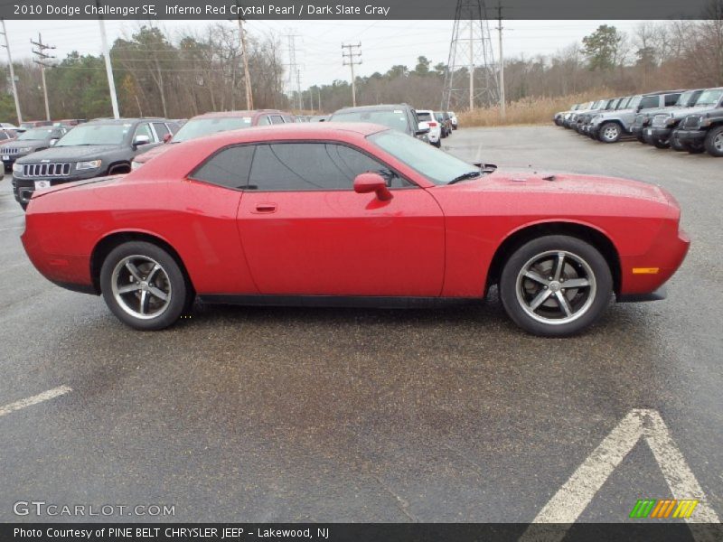 Inferno Red Crystal Pearl / Dark Slate Gray 2010 Dodge Challenger SE