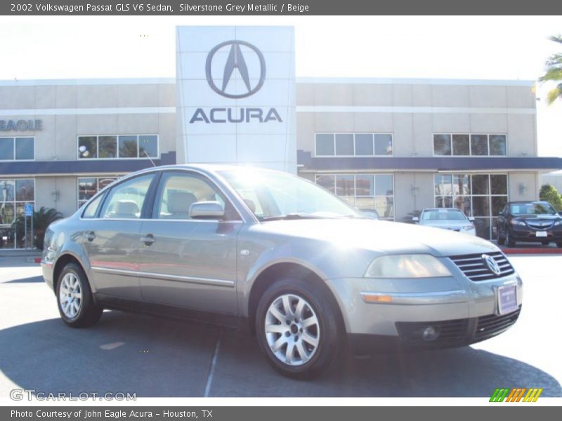 Silverstone Grey Metallic / Beige 2002 Volkswagen Passat GLS V6 Sedan